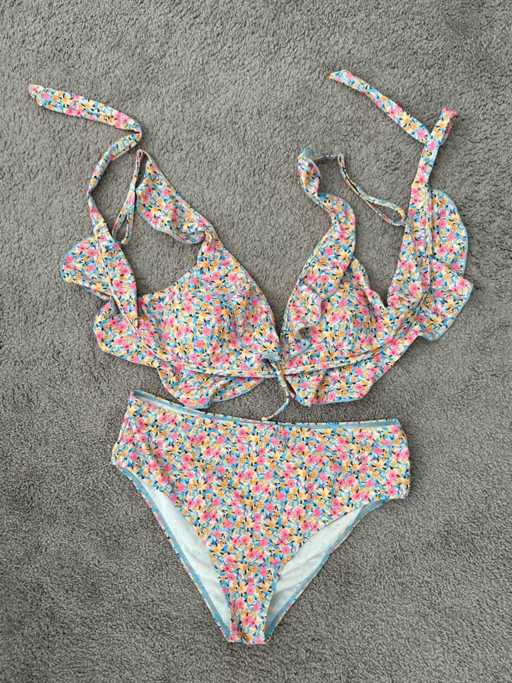 Floral Ruffle Bikini